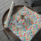 Bespattered Facade Rainbow Doodles Wrapping Paper | Three Sizes | Glossy or Matte