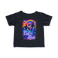 Bespattered Facade Rainbow Eat the Rich Orcas Colorful Retro Infant Fine Jersey Tee
