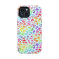 Bespattered Facade Bright Rainbow Leopard Impact-Resistant Case