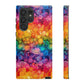Bespattered Facade Rainbow Ink Circles Tough Case