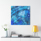 Bespattered Facade Resin Petri Macro Photograph Stretched Matte Canvas Art Prints | Multiple Sizes