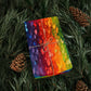 Bespattered Facade Rainbow Brushstrokes Wrapping Paper | Three Sizes | Glossy or Matte