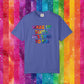Bespattered Facade Rainbow Wake Up Colorful LGBTQ+ Pride Premium Unisex Comfort Colors Garment Dyed 100% Cotton T-Shirt