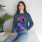 Bespattered Facade Whimsical "Eat the Rich" Orcas Unisex Heavy Blend™ Crewneck Sweatshirt