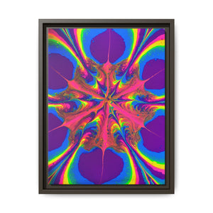 Bespattered Facade Fluid Art Abstract Painting Framed Canvas Art Print | 4 Frame Colors | Multiple Sizes