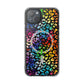 Bespattered Facade Rainbow Paint Splatter Leopard MagSafe Clear Impact Cases