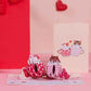 Love Cat Mugs Pop Up Card- 5" x 7"