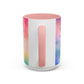 Bespattered Facade Treat Yourself Pastel Rainbow Mug | Three Colors | 11oz or 15oz