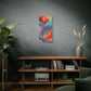 Bespattered Facade Fluid Art Abstract Painting Stretched Matte Canvas Art Prints | Multiple Sizes