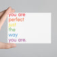 32 Rainbow Pride Postcards – You Are Perfect Just the Way You Are