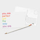 32 Rainbow Pride Postcards – You Are Perfect Just the Way You Are