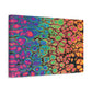 Bespattered Facade Neon Goodness Stretched Matte Canvas Art Prints | Multiple Sizes
