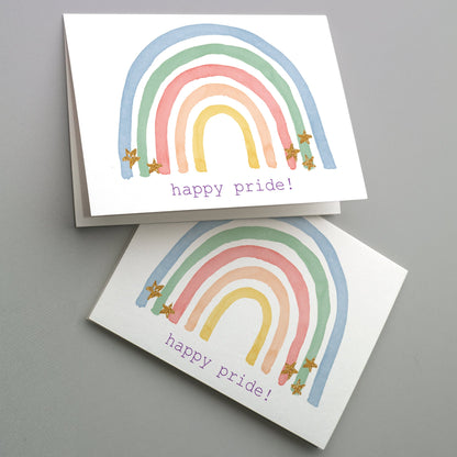 Happy Pride Rainbow Greeting Cards, Set of 24