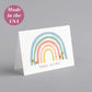 Happy Pride Rainbow Greeting Cards, Set of 24