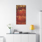 Bespattered Facade Fluid Art Abstract Painting Stretched Matte Canvas Art Prints | Multiple Sizes