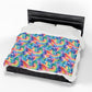 Bespattered Facade Rainbow Skies Velveteen Plush Blanket | 3 Sizes
