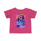 Bespattered Facade Rainbow Eat the Rich Orcas Colorful Retro Infant Fine Jersey Tee