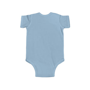 Bespattered Facade Rainbow Eat the Rich Orcas Colorful Retro Infant Fine Jersey Bodysuit