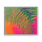 Bespattered Facade Neon Puddle Framed Canvas Art Print | 3 Frame Colors | Multiple Sizes