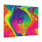 Bespattered Facade Fluid Art Abstract Painting Stretched Matte Canvas Art Prints | Multiple Sizes