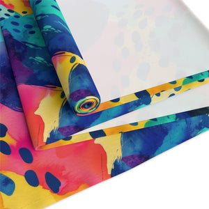 Bespattered Facade Colorful Abstract Table Runner (2 sizes)