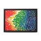 Bespattered Facade Rainbow Seaside Framed Canvas Art Print | 3 Frame Colors | Multiple Sizes