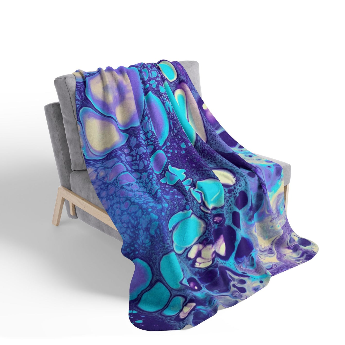 Bespattered Facade Persephone Fleece Sherpa Blanket | 2 Colors & Sizes