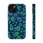 Bespattered Facade Emerald Leopard Impact-Resistant Case