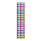 Bespattered Facade Rainbow Plaid Table Runner (2 sizes)
