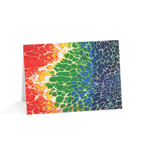 Bespattered Facade Rainbow Seaside Greeting Cards | Sets of 1, 10, 30, or 50