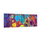 Bespattered Facade Fluid Art Abstract Painting Stretched Matte Canvas Art Prints | Multiple Sizes