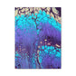 Bespattered Facade Fluid Art Abstract Painting Stretched Matte Canvas Art Prints | Multiple Sizes