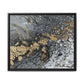 Bespattered Facade You're Golden Framed Canvas Art Print | 3 Frame Colors | Multiple Sizes