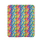 Bespattered Facade Rainbow Mosaic Vibrant Fleece Sherpa Blanket | 2 Colors & Sizes