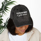 Bespattered Facade "Hang in There" White Embroidered Vintage Cap