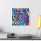 Bespattered Facade Fluid Art Abstract Painting Stretched Matte Canvas Art Prints | Multiple Sizes