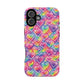 Bespattered Facade Rainbow Graffiti Hearts Impact-Resistant Case