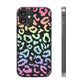 Bespattered Facade Pastel Rainbow Leopard Clear Case