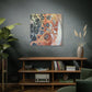 Bespattered Facade Fluid Art Abstract Painting Stretched Matte Canvas Art Prints | Multiple Sizes
