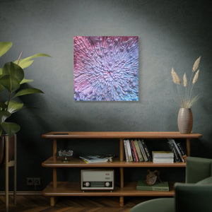 Bespattered Facade Resin Petri Macro Photograph Stretched Matte Canvas Art Prints | Multiple Sizes