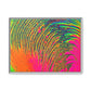 Bespattered Facade Neon Puddle Framed Canvas Art Print | 3 Frame Colors | Multiple Sizes
