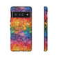 Bespattered Facade Rainbow Ink Circles Tough Case