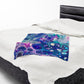Bespattered Facade Galaxy Velveteen Plush Blanket | 3 Sizes