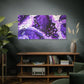 Bespattered Facade Purple Haze Stretched Matte Canvas Art Prints | Multiple Sizes