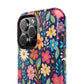 Bespattered Facade Colorful Flowers Impact-Resistant Case