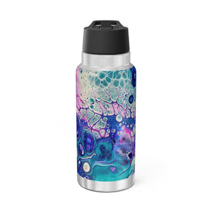 Bespattered Facade Galaxy Insulated Gator Flip-Top Stainless-Steel Tumbler 32oz