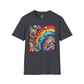Bespattered Facade Rainbow Tidal Wave Unisex Softstyle T-Shirt