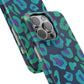 Bespattered Facade Emerald Leopard Snap Case