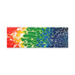 Bespattered Facade Rainbow Seaside Stretched Matte Canvas Art Prints | Multiple Sizes
