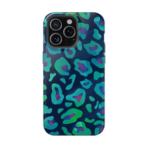 Bespattered Facade Emerald Leopard MagSafe Tough Case